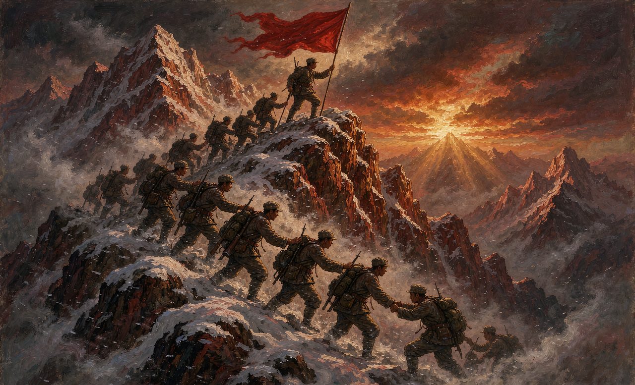 翻越雪山
